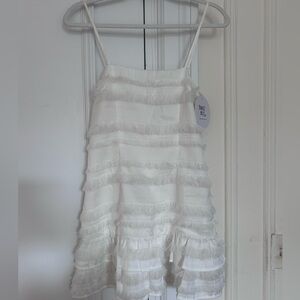 Princess Polly Frilly White Dress